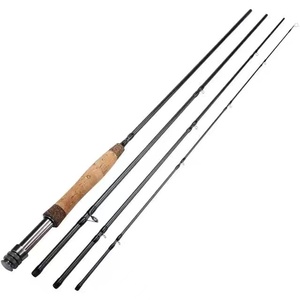 Подгонянная 8ft 3/4WT 9ft 5/6WT 10ft 7/8WT, набор для ловли рыбы нахлыстом, 4 секции, Toray 30T 36t, углеродная пробковая ручка, удочка для ловли нахлыстом - Product Image 1