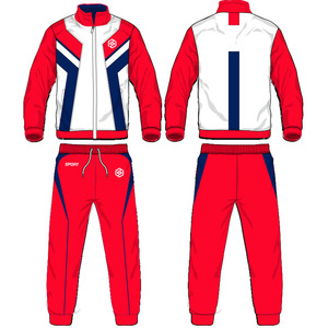 Veste et pantalon de sport noir et bleu avec impression par sublimation complète Survêtement d'entraînement de <span class=keywords><strong>football</strong></span> Survêtement de jogging pour <span class=keywords><strong>homme</strong></span> - Product Image 2