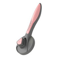 Peigne de toilettage auto-nettoyant pour chats et chiens en PP avec poils en plastique pour éliminer les poils lâches et les poils d'animaux, outil de retrait des poils d'animaux