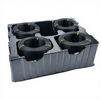 Emballage antistatique en blister en PET/PP/PVC recyclé certifié GRS, emballage en bobine, insert en plastique ESD personnalisé, OEM/ODM, électronique grand public