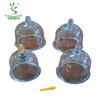 PAR U4 4.4CM Joint Courbe Ventouses Pot Fabricants Chinois Jetable En Plastique Masseur Vide Hijama Aspiration Thérapie Tasses