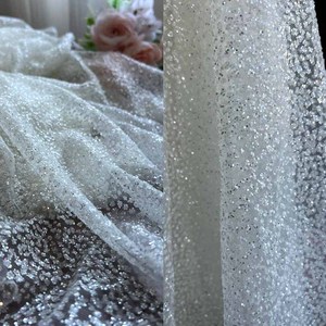 Tejidos de TUL decorados con tejidos en polvo brillantes tissu en poudre scintillant scintillant tissu tulle décoratif - Product Image 2