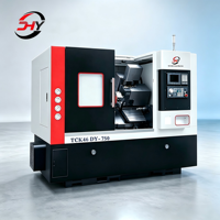Tour CNC horizontal de précision à 4 axes Taïwanais TCK46 TCK46Y avec lit incliné et système de commande Fanuc/Syntec