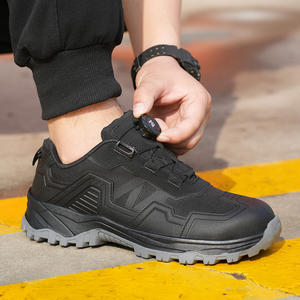 ZG-925 thiết kế mới Oxford vải + kpu trên giày an toàn thể thao, chống trượt xoay nút an toàn Giày người đàn ông da đen mặc kháng - Product Image 5