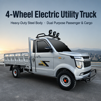 Fourgonnette électrique fermée à 4 roues, mini camionnette pour la livraison et la logistique de fret