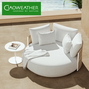 Mobilier d'extérieur : Chaise longue de piscine, <span class=keywords><strong>transat</strong></span> de jardin en aluminium, mobilier de patio en métal, chaise longue de terrasse, lit de repos en corde - Product Image 2