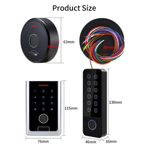 Kim loại độc lập Wifi tuya vân tay RFID kiểm soát truy cập Bàn phím không ướt Bảng điều khiển kỹ thuật số Wiegand Đầu đọc thẻ Hệ thống khóa cửa - Product Image 6