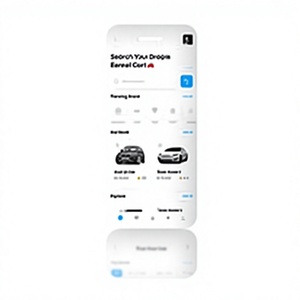 alquila autos con facilidad. Navegue entre vehículos, reserve al instante, gestione sus reservas y disfrute de viajes sin complicaciones. - Product Image 1