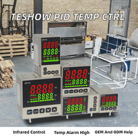 PID Temperature Controller Plastic Material Heating Cooling Two Outputs LCD Display High Temp Alarm for Plastic Extrusion