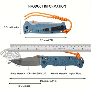 มีดพับ BM18060 Tredknix HUNT OEM CPM Magnacut พร้อมด้ามจับไนลอน สำหรับตั้งแคมป์กลางแจ้งและงาน DIY - Product Image 6