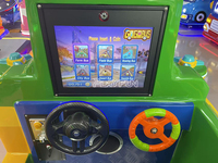 Manège pour enfants à thème volant pour 2 joueurs, équipement d'amusement commercial en métal à monnayeur avec écran de jeu interactif pour centre commercial