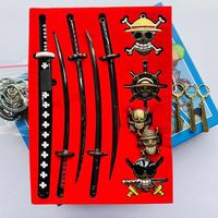 22 styles d'accessoires de cosplay d'anime japonais Luffy Zoro, modèle d'épée, arme, ensemble en métal