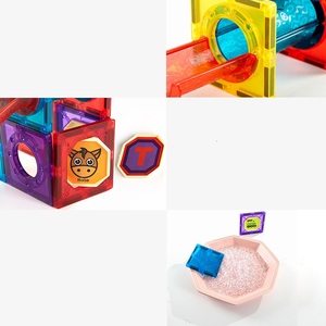 2025 새로운 DIY 교육 어린이 3D 창조적 인 자기 파이프 라인 롤링 볼 타일 플라스틱 빌딩 블록 세트 - Product Image 4