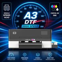 Imprimante DTF Couleurs Vives A3 VISUAL-TEX Machine Jet d'Encre Numérique pour Personnalisation de Logos Vêtements Sacs Toiles Professionnelle