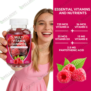 WELLBODY Vegan <strong>Multivitamin</strong> Supplement Formula Vitamin Multi Vitamins and Mineral Supplements Men's <strong>Multivitamin</strong> Gummies - Product Image 5