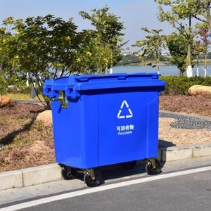Poubelle de tri extérieure Tolica 660L en plastique épaissi pour remorque municipale - Product Image 2