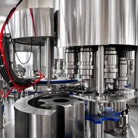 Machine de remplissage d'eau industrielle compatible avec plusieurs bouteilles, machine de rinçage, de remplissage et de bouchage 3 en 1 pour la production d'eau minérale
