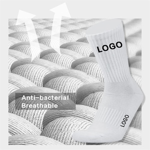 جوارب مصممة بشعار المصنع، جوارب رياضية ممتازة قابضة، قطنية لامتصاص العرق، جوارب كرة قدم قابضة مخصصة - Product Image 6