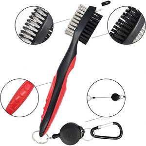 Kit de Nettoyage de Golf Personnalisé pour Sports de Plein Air, Serviette de Golf en Microfibre à Motif Gaufré Séchage Rapide, Brosses à Clubs de Golf Double Face avec Mousqueton - Product Image 4