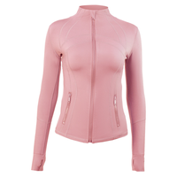 Vestes de sport multicolores légères et ajustées pour femmes, avec fermeture éclair intégrale, pour le yoga, la course à pied, la gym, la remise en forme, vêtements de sport, fabrication en usine
