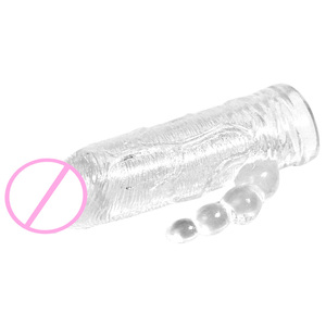 Masajeador de Próstata Crown para Adultos con Funda Transparente de PVC, Dildo Suave y Exquisito para Masturbación Femenina, con Características Realistas y Alargadas - Product Image 3