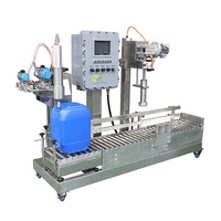 Buses entièrement automatiques d'usine 20L liquide/huile moteur/machine de remplissage de peinture pour canettes/seaux/seaux Sunyex