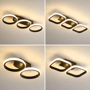 Lampada da soffitto in acrilico moderno con Design semplice lampada a LED in alluminio corpo lampada per soggiorno per sala studio corridoio illuminazione del soffitto - Product Image 5