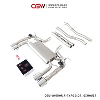CGW de pièces d'auto de qualité supérieure soupape d'échappement silencieux conseils de tuyauterie pour Jaguar f-type 3.0T Catback système mon 2019
