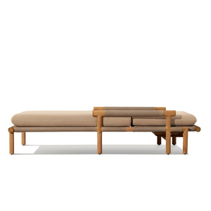 Chaise longue moderne sur mesure pour piscine, confortable, résistante aux intempéries, avec structure en <span class=keywords><strong>teck</strong></span>, pour hôtel, villa, patio, lit de soleil - Product Image 2
