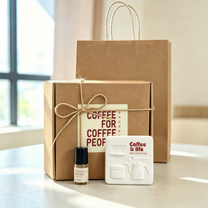 Diffuseur d'arômes de café de luxe pour voiture, ensemble de parfum d'ambiance longue durée avec huile parfumée, coffret cadeau pour l'intérieur de la voiture - Product Image 3