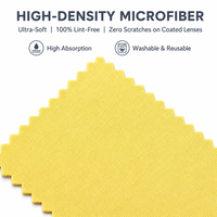Chiffon de nettoyage en microfibre multicolore pour essuyer les écrans et les lunettes, éliminer les traces de doigts, vente en gros OEM