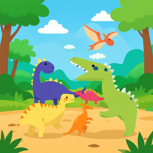 Decorazione per Feste a Tema Dinosauri, 12 Pezzi in Confezione, 47x47cm - Product Image 3