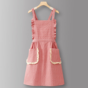 Tablier sans manches en coton robuste avec logo personnalisé, résistant à l'huile et anti-salissures, uniforme <span class=keywords><strong>de</strong></span> <span class=keywords><strong>travail</strong></span> pour cuisine et restauration, nouvelle mode été 2026 - Product Image 6