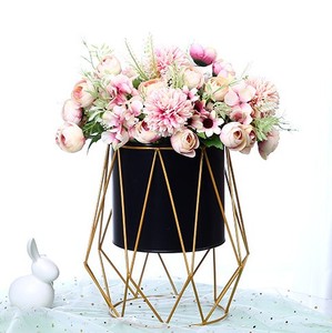 Modern Home Wrought Iron Fruit Gift <b>Basket</b> with Hollow Out Hanging <b>Storage</b> Wire <b>Baskets</b> Included - Product Image 3