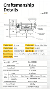 6YL-150ZD Flaxseed <b>Oil</b> Press <b>Machine</b>, Commercial Fully Automatic <b>Oil</b> Press, Cold Press Function Nutrition Retention Equipment - Product Image 6