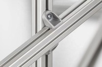 Anodisation Argent Blanc 6063 T5 Alliage d'Aluminium 3030R Section Ronde Norme Européenne Industrielle Extrusion Aluminium Demi Ronde