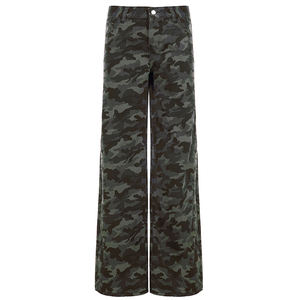 กางเกงยีนส์คาร์โก้ทรงหลวมขากว้าง ระบายอากาศได้ดี ลายพรางเมือง สไตล์สตรีทแวร์ อเนกประสงค์ ซักได้ ใส่สบาย - Product Image 5