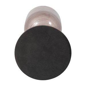 Portacandele Hurricane in Vetro e Legno di Mango, Candeliere per Centrotavola, Console e Decorazione per Caminetto - Product Image 5