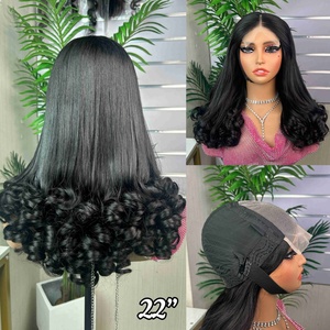 Wholesale Virgin Hair <b>Wig</b> 100% <b>Human</b> Hair Bouncy <b>Wig</b> With 5*5 Closure Bouncy Glueless <b>Wig</b> SDD Quality Full Density - Product Image 1