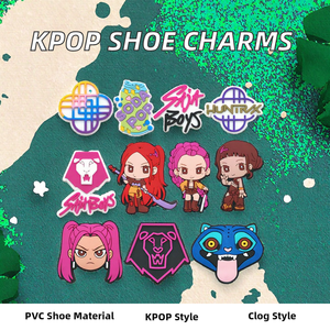 Nouveauté 2026 : Breloques de chaussures K-pop en PVC pour filles, motif dessin animé, 20 pièces, thème <span class=keywords><strong>Demon</strong></span> Hunter, pour fans de chanteurs et de soirées - Product Image 4