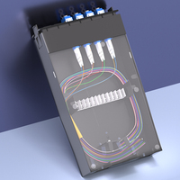 8-Core FTTH Desktop and Wall-Mounted Plastic Optical Fiber Terminal Box with 4-Port LC Optic Fiber Wall-Mounted Box