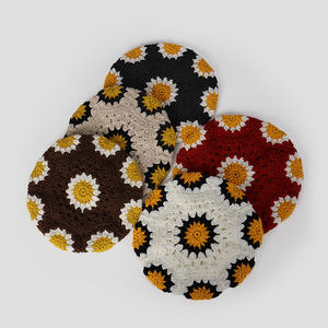 Syh1163 hiver <span class=keywords><strong>tricot</strong></span>é à la main fleur maintien au chaud petit chapeau de <span class=keywords><strong>laine</strong></span> femmes automne et hiver <span class=keywords><strong>grosse</strong></span> tête béret - Product Image 1