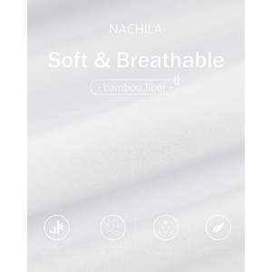 Lot de 3 T-shirts personnalisés pour hommes en viscose de bambou, à manches courtes, unis, doux et confortables pour la détente - Product Image 5