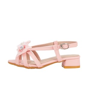 Girls Bowknot Princess High Heeled Sandals 2026 Spring New Soft PU Leather Dress <strong>Shoes</strong> for <strong>Little</strong> Kids Party Wedding Daily Wear - Product Image 5