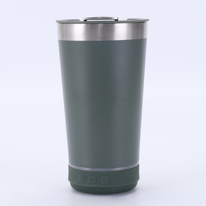 Gobelet isotherme en acier inoxydable 304 avec ouvre-bouteille, haut-parleur extérieur et verre à bière audio - Product Image 6