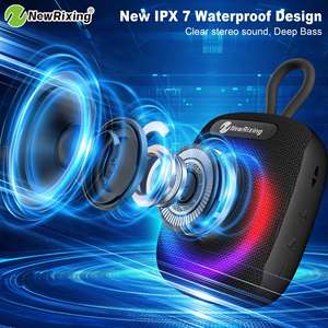 New RGB Light Waterproof Bicycle Speaker Mini Wireless BT Speakers Belt Hook Suitable <strong>for</strong> Mountain Bag Clip Anti-drop Silicone - Product Image 3