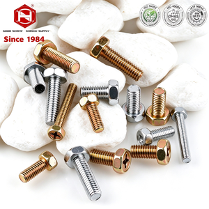 Factory Supply Carbon Steel GB29.2 Indented Hex Bolt, <b>Galvanized</b> Cross Recess Hexagon <b>Screw</b> Multiple Sizes - Product Image 1
