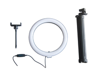10 pouces DSLR caméra téléphone anneau lumineux LED Selfie anneau lumineux avec trépied pour Selfie en direct