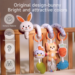 Tumama enfants lit <span class=keywords><strong>spirale</strong></span> hochets <span class=keywords><strong>jouet</strong></span> mignon lapin <span class=keywords><strong>poussette</strong></span> peluche ours suspendu hochet <span class=keywords><strong>jouet</strong></span> en peluche lapin activité bébé siège de voiture jouets - Product Image 2
