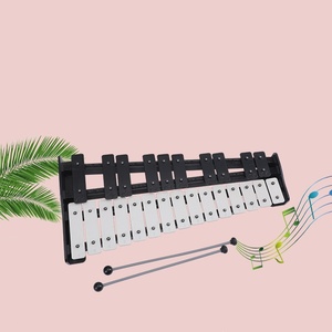 Xylophone Glockenspiel 25 notes noir et blanc, instrument de musique éducatif pour enfants, jouet d'percussion Orff - Product Image 4